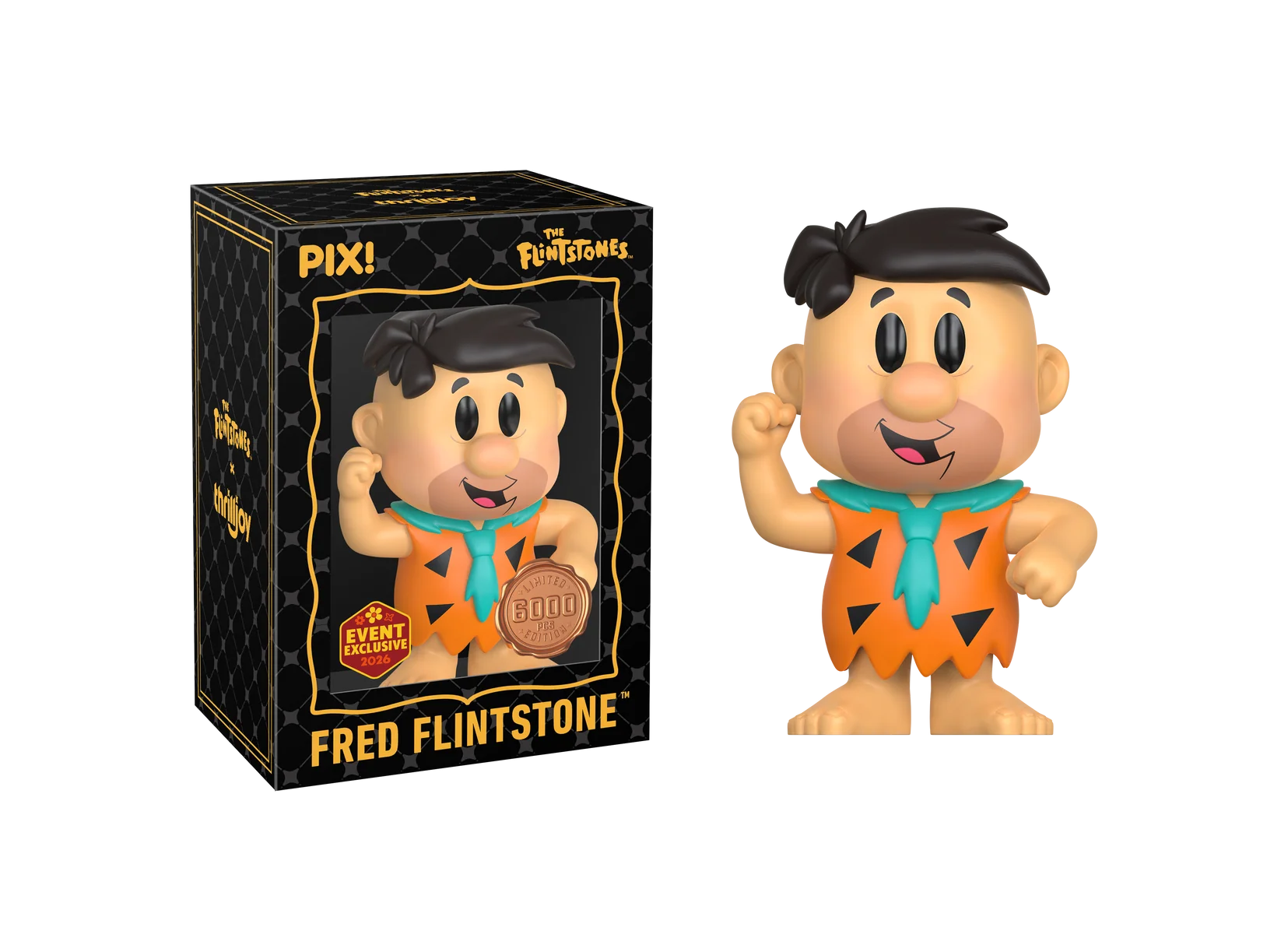 The Flintstones Fred Flintstone Thrilljoy Pix! Vinyl Figure - 2026 Convention Exclusive