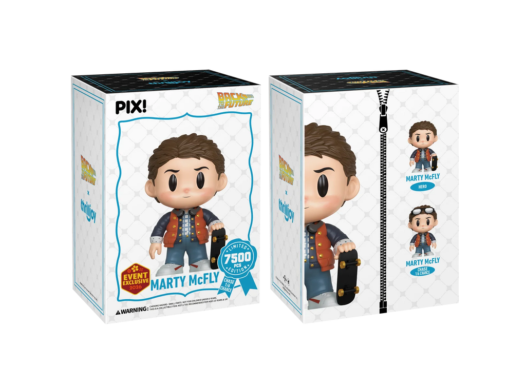 Back to the Future Marty McFly with Skateboard Thrilljoy Pix! Vinyl Figure - 2026 Convention Exclusive