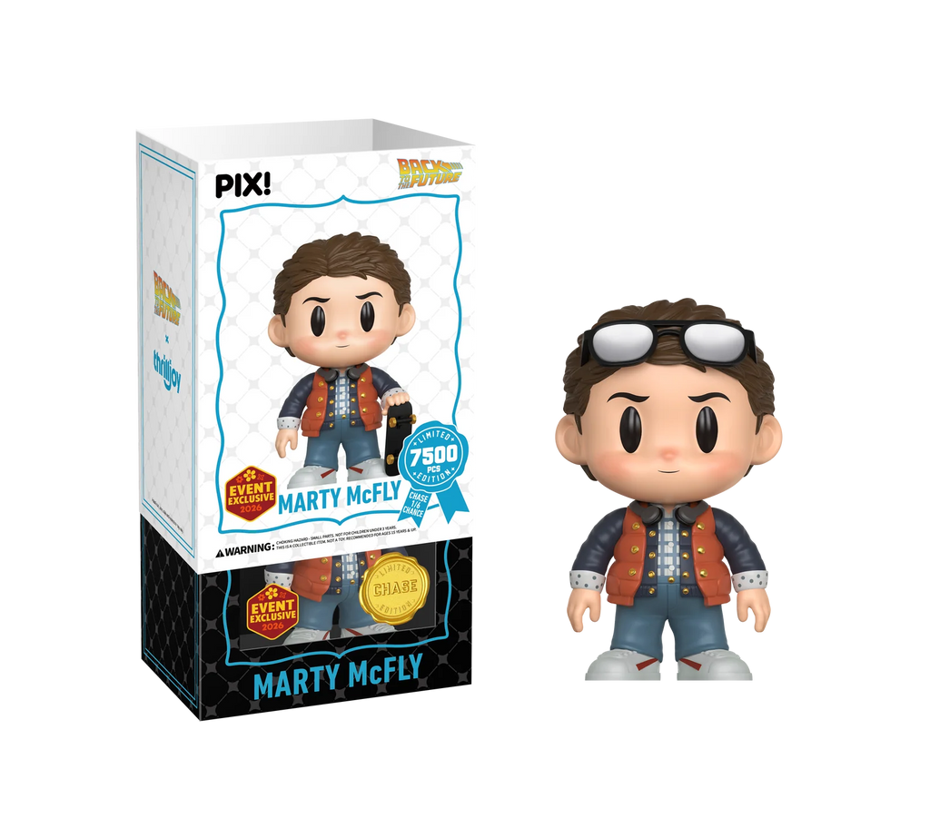 Back to the Future Marty McFly with Skateboard Thrilljoy Pix! Vinyl Figure - 2026 Convention Exclusive