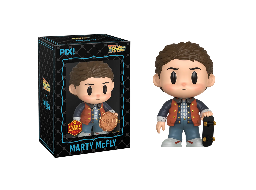 Back to the Future Marty McFly with Skateboard Thrilljoy Pix! Vinyl Figure - 2026 Convention Exclusive