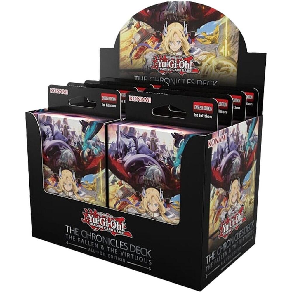 Yu-Gi-Oh: THE CHRONICLES DECK: The Fallen & the Virtuous (All-Foil Edition) Deck Display