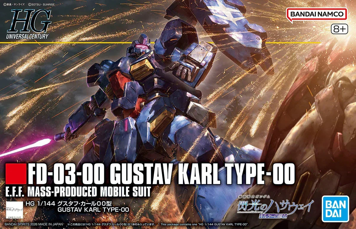 Bandai Gundam HG 1/144 Gustav Karl Type-00 Model Kit