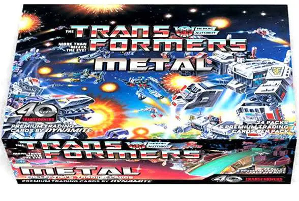 Dynamite Transformers 40th Anniversary Metal Trading Card Collector's BOOSTER Set Box