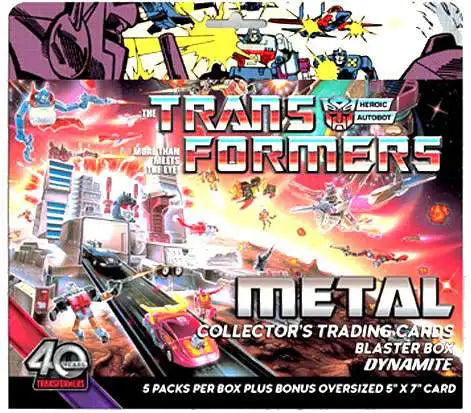 Transformers 40th Anniversary Metal Trading Card BLASTER Box