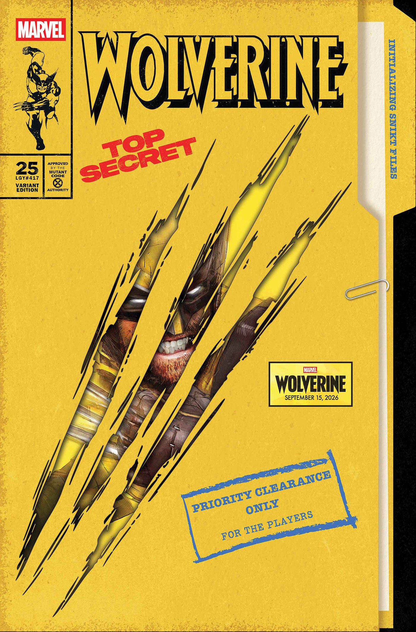 Marvel Comics: Wolverine #25 Jock Marvel Games Variant