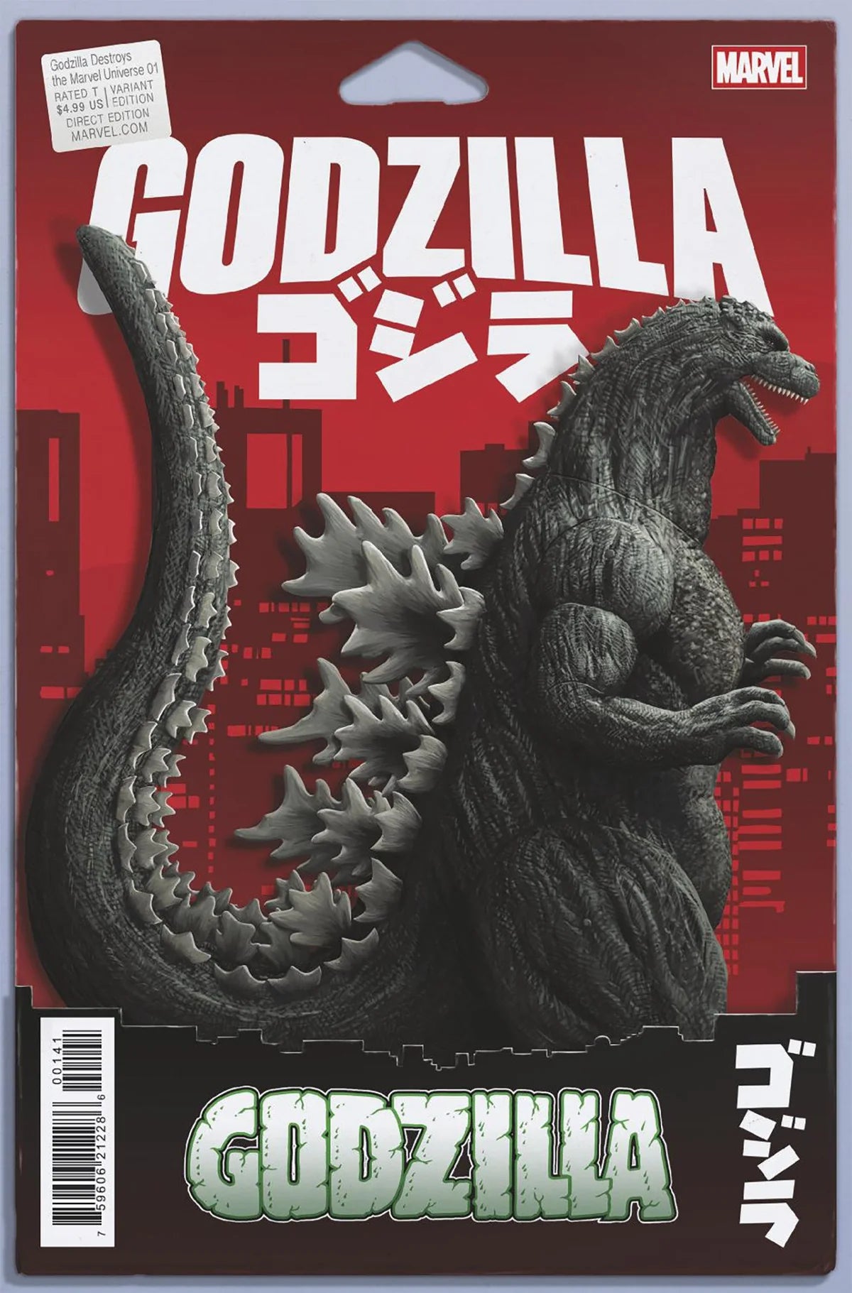 GODZILLA DESTROYS THE MARVEL UNIVERSE #1 JTC NEG SPACE VAR