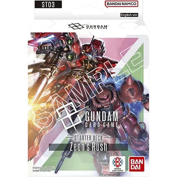 Bandai Gundam Card Game - Starter Deck 03: Zeon's Rush (ST03)