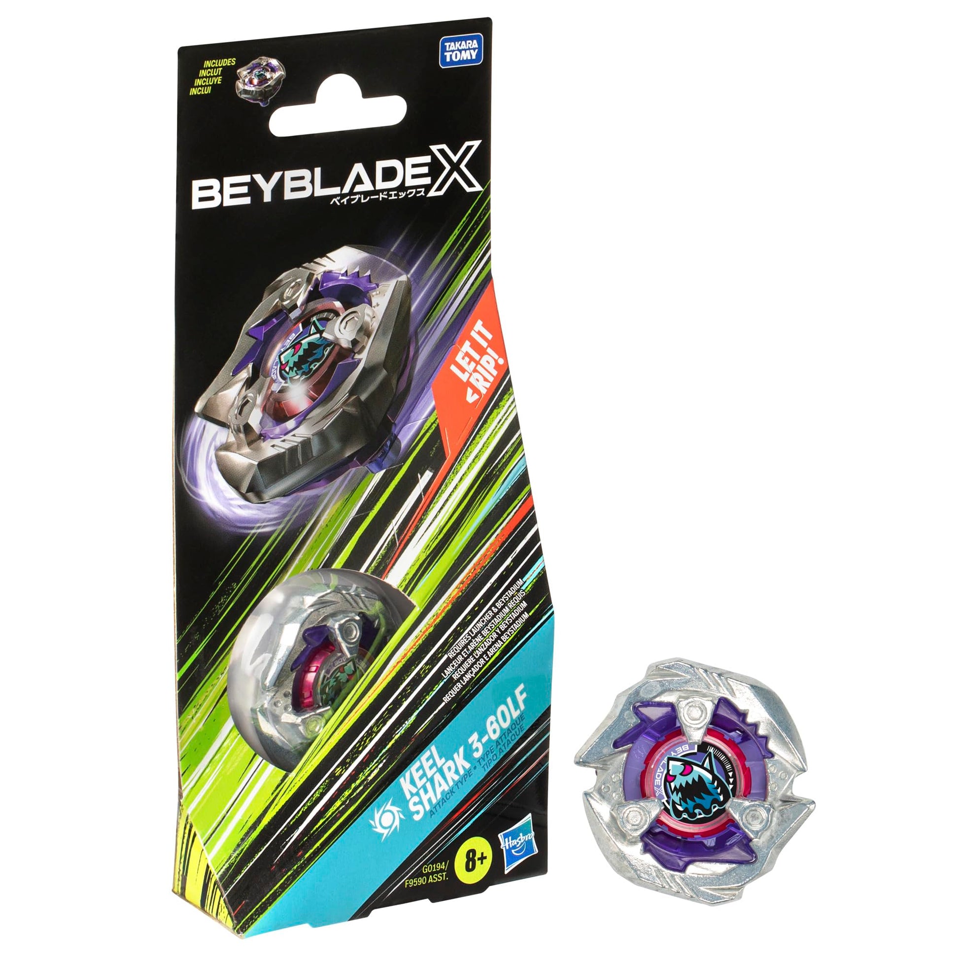 Beyblade X: Keel Shark 3-60L Booster Pack Set