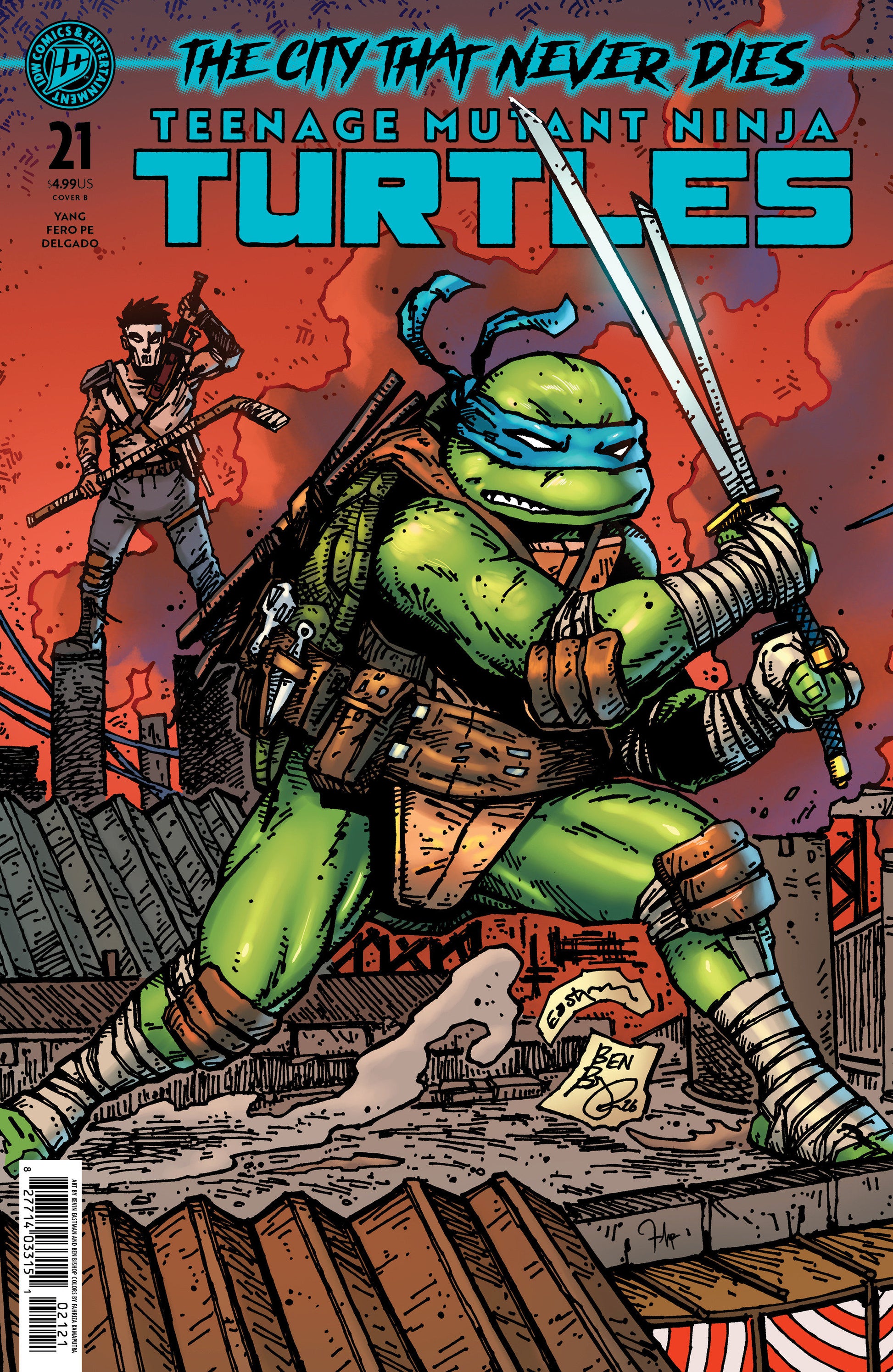 IDW Comics: Teenage Mutant Ninja Turtles #21 Variant B (Eastman & Bishop)