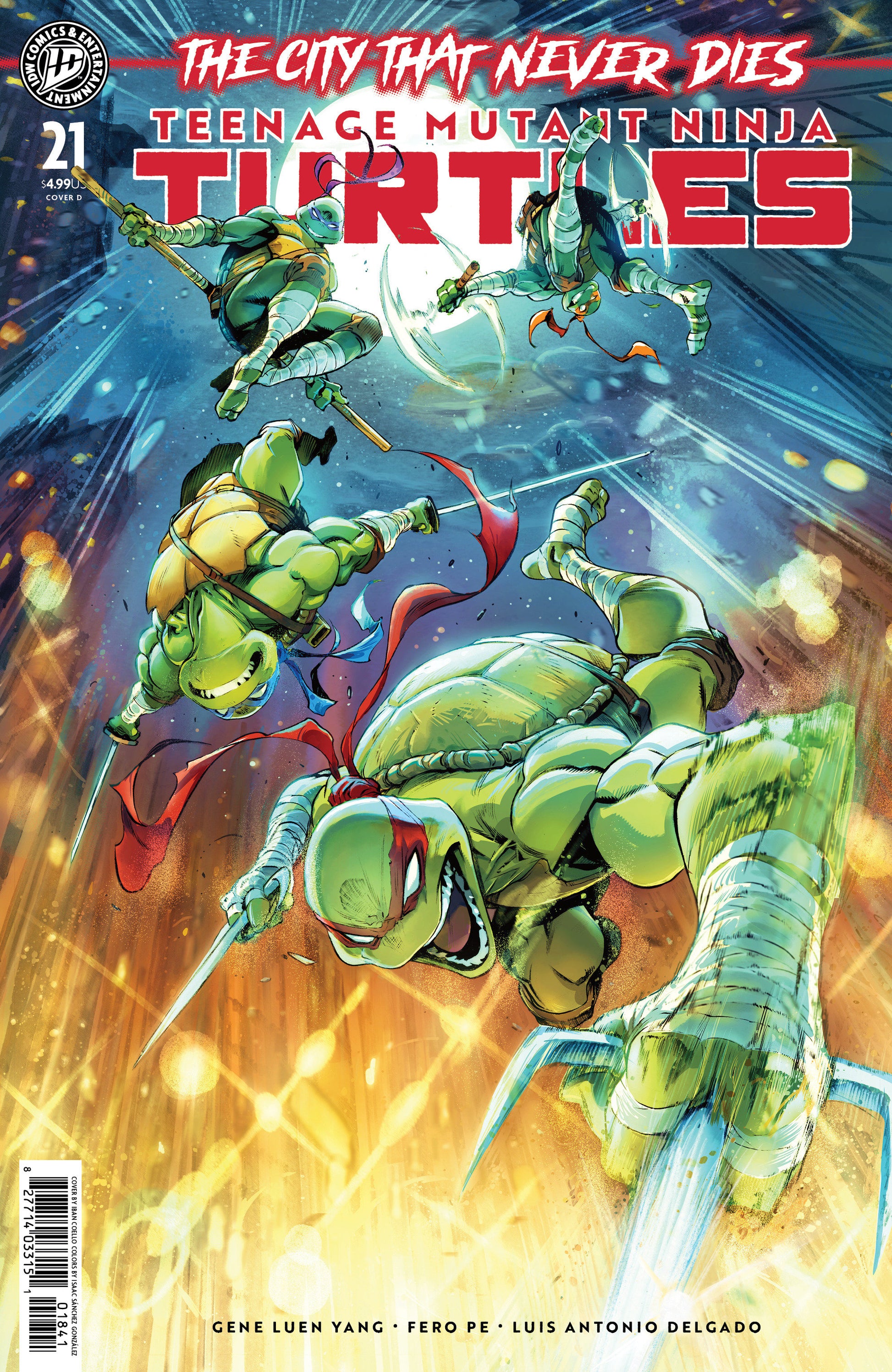 IDW Comics: Teenage Mutant Ninja Turtles #21 Variant D (Coello)