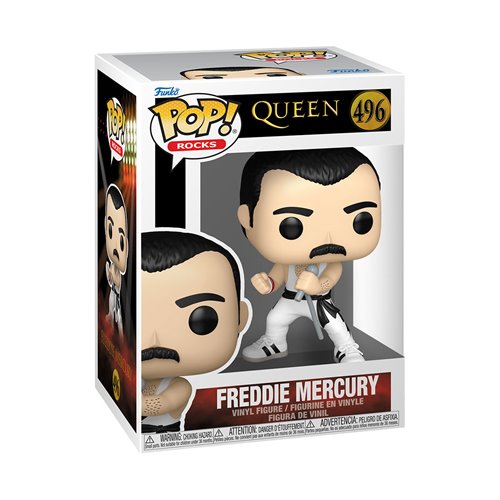 Queen Freddie Mercury (White Singlet) Funko Pop! Vinyl Figure #496