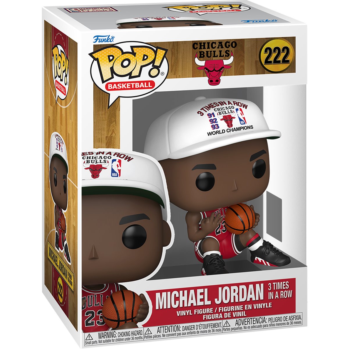 NBA Chicago Bulls Michael Jordan 3 Times in a Row Funko Pop! Vinyl Figure #222