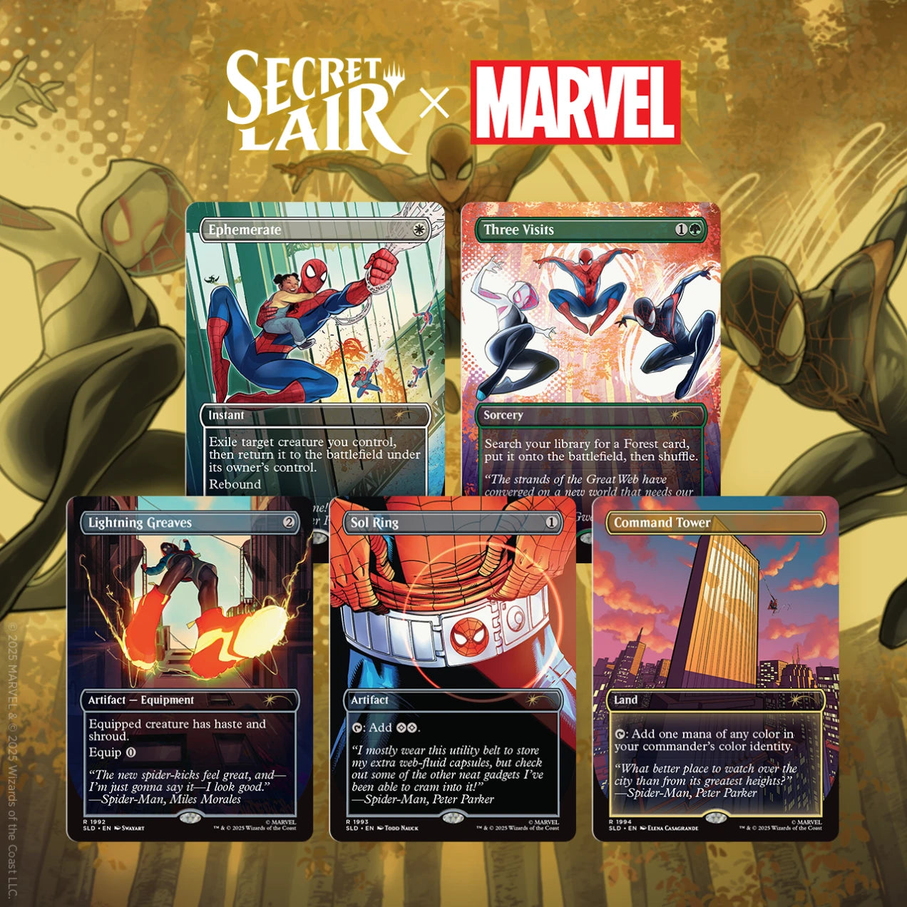 SECRET LAIR X MARVEL'S SPIDER-MAN: HEROIC DEEDS Set (Non-Foil)