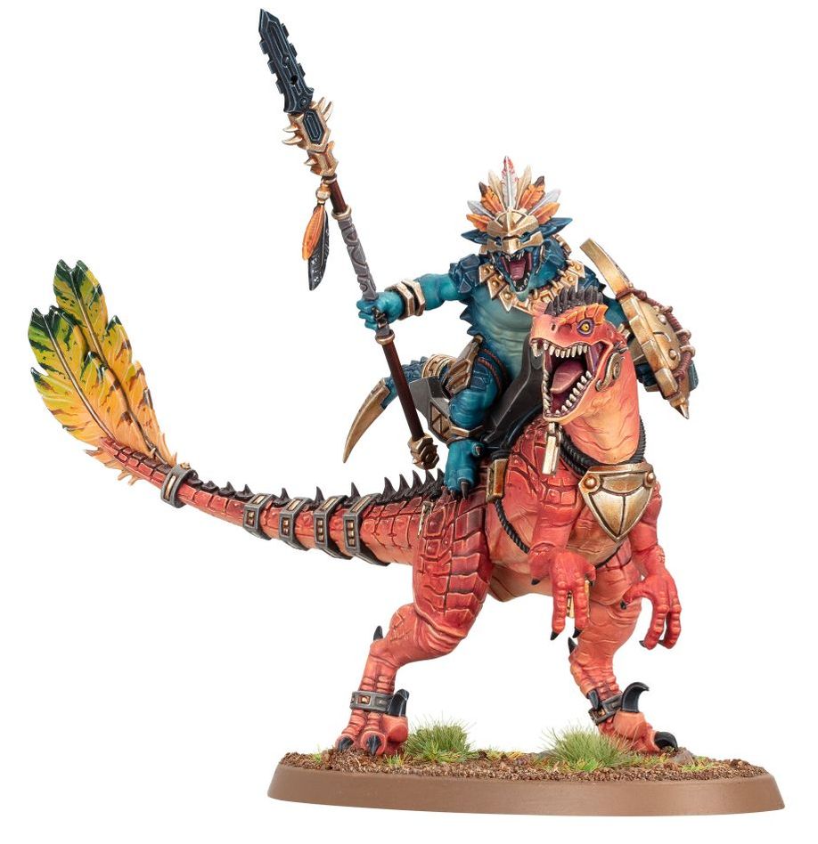 Warhammer Age of Sigmar- Seraphon Aggradon Lancers