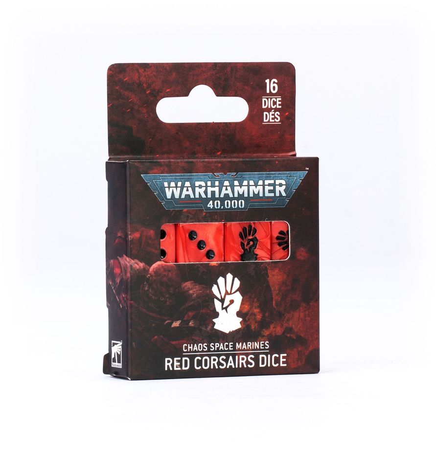 Warhammer 40K- Chaos Space Marines: Red Consairs Dice