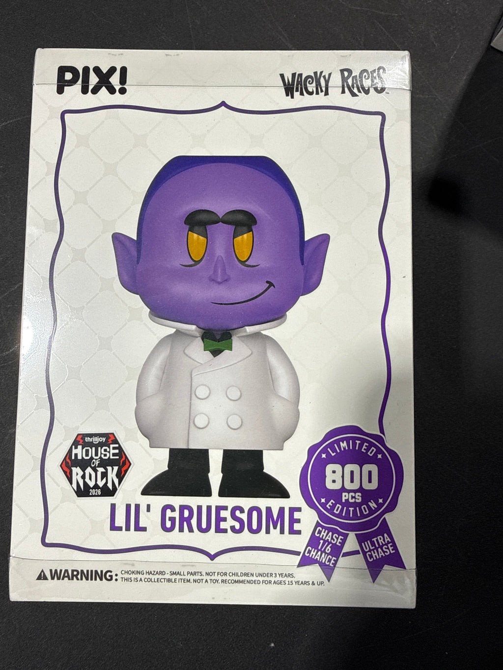 Thrilljoy 2026 House of Rock Exclusive Wacky Races Lil' Gruesome Pix! (LE 800, Sealed)