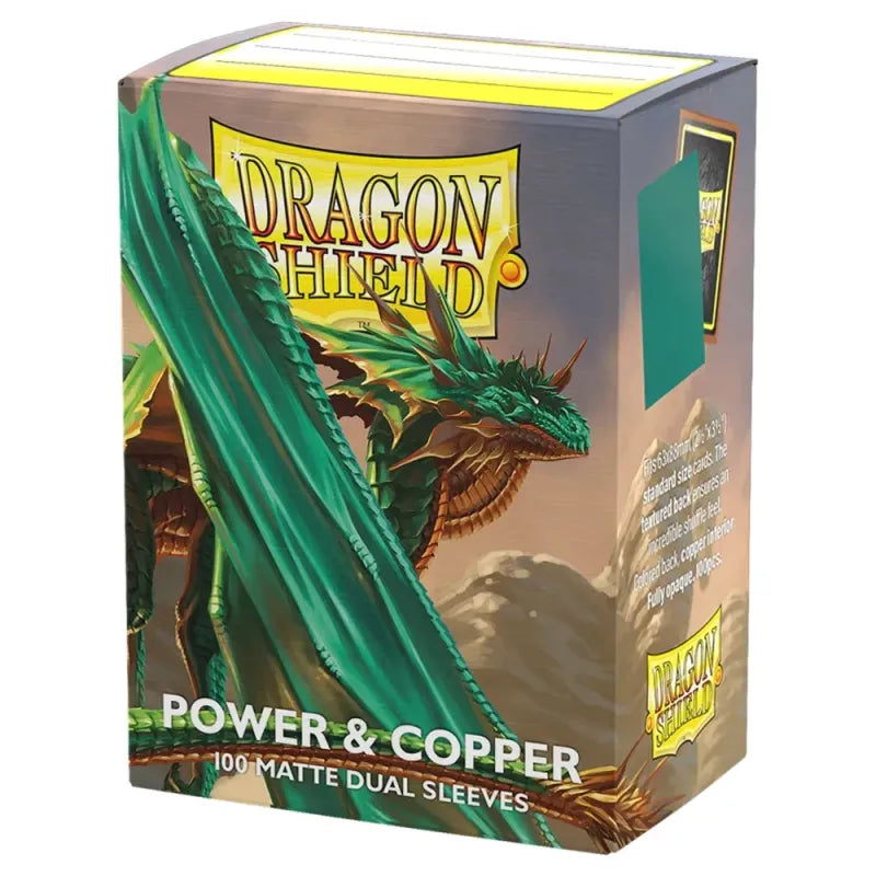Dragon Shield Sleeves: Matte Dual - Power & Copper (100)