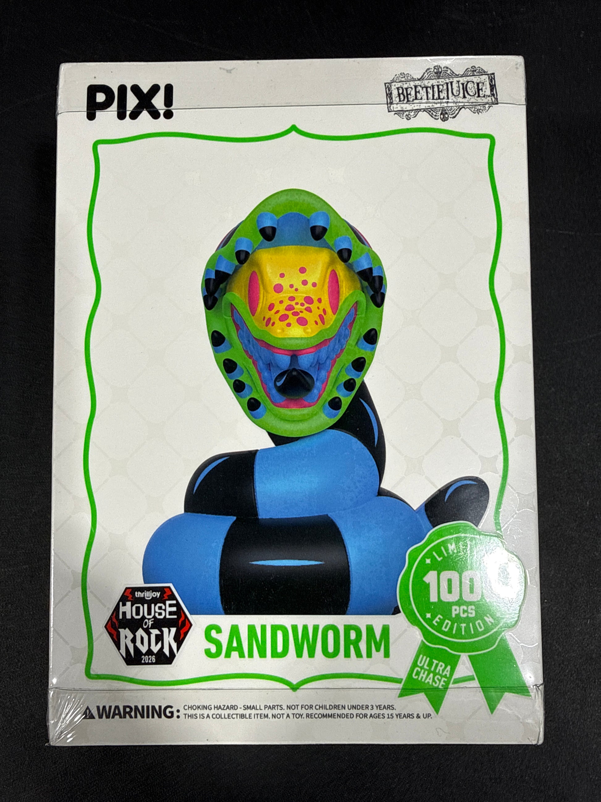 Thrilljoy 2026 House of Rock Exclusive Beetlejuice Sandworm Pix! (LE 1000, Sealed)