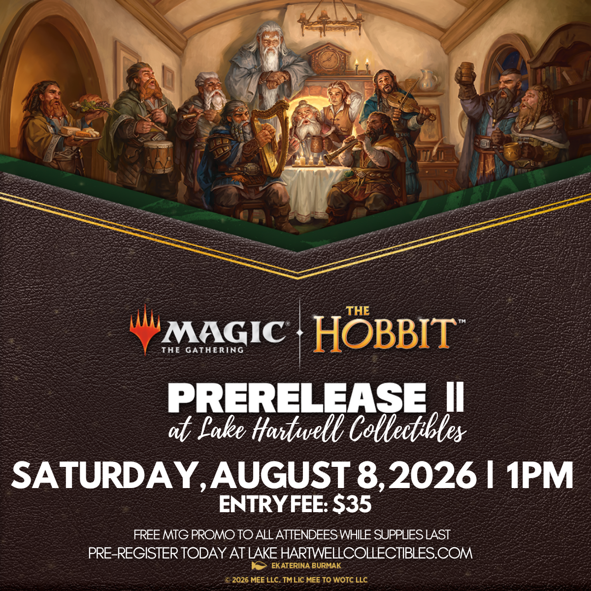 MTG EVENT: Magic the Gathering The Hobbit PreRelease II - Saturday, August 8 - 1pm