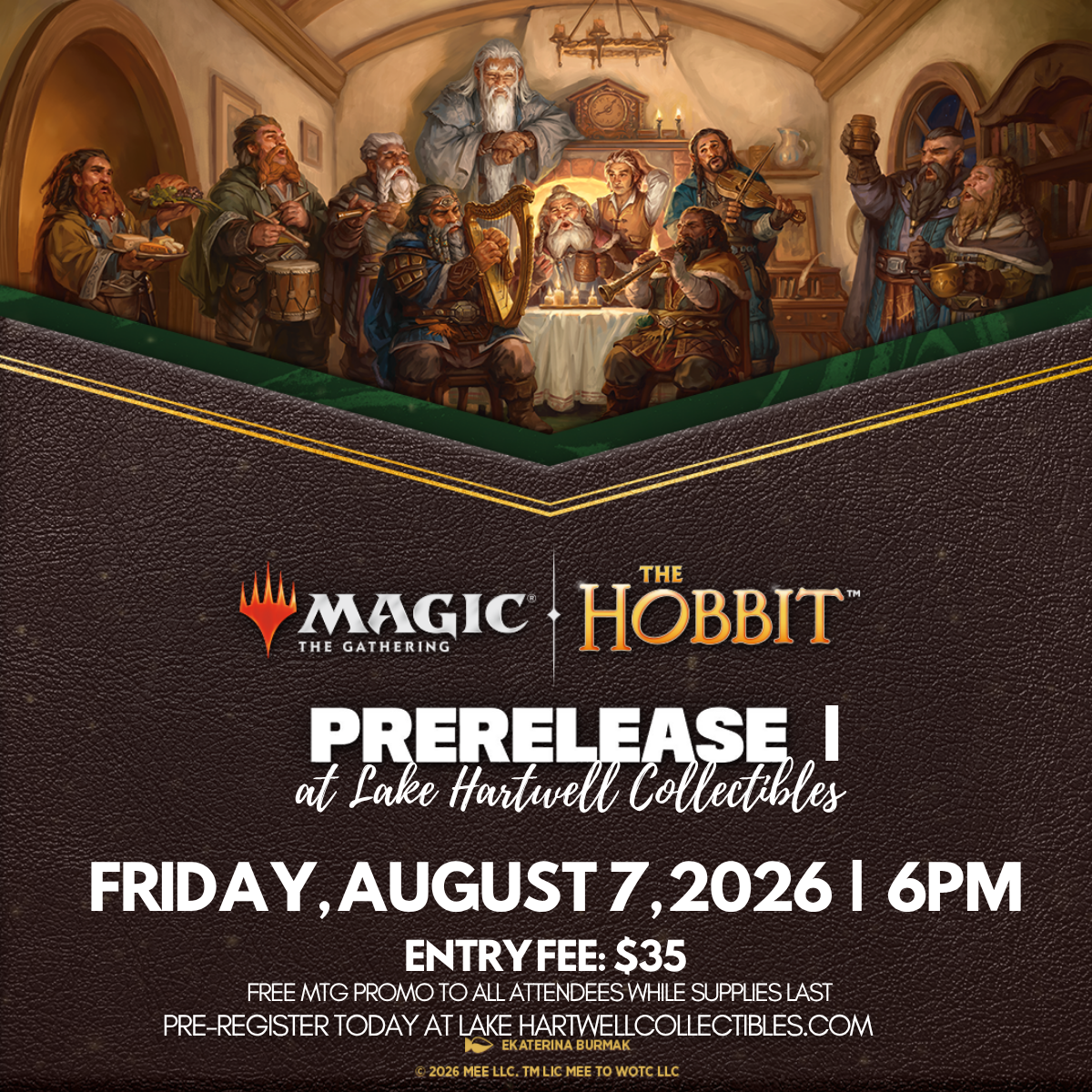 MTG EVENT: Magic the Gathering The Hobbit PreRelease I - Friday, August 7 - 6pm