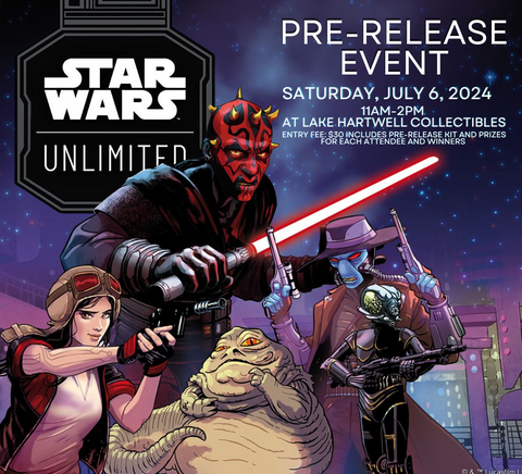 Star Wars Unlimited Pre-Release Event Ticket (July 6, 2024 at 11am)
