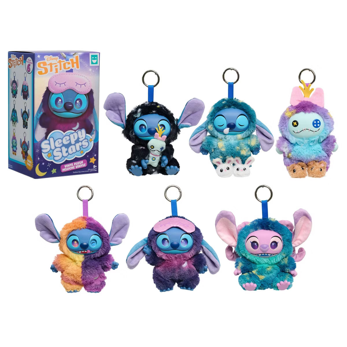 Happy Haul : Disney Stich Sleepy Stars Vinyl Plush Clip-on Blind Box