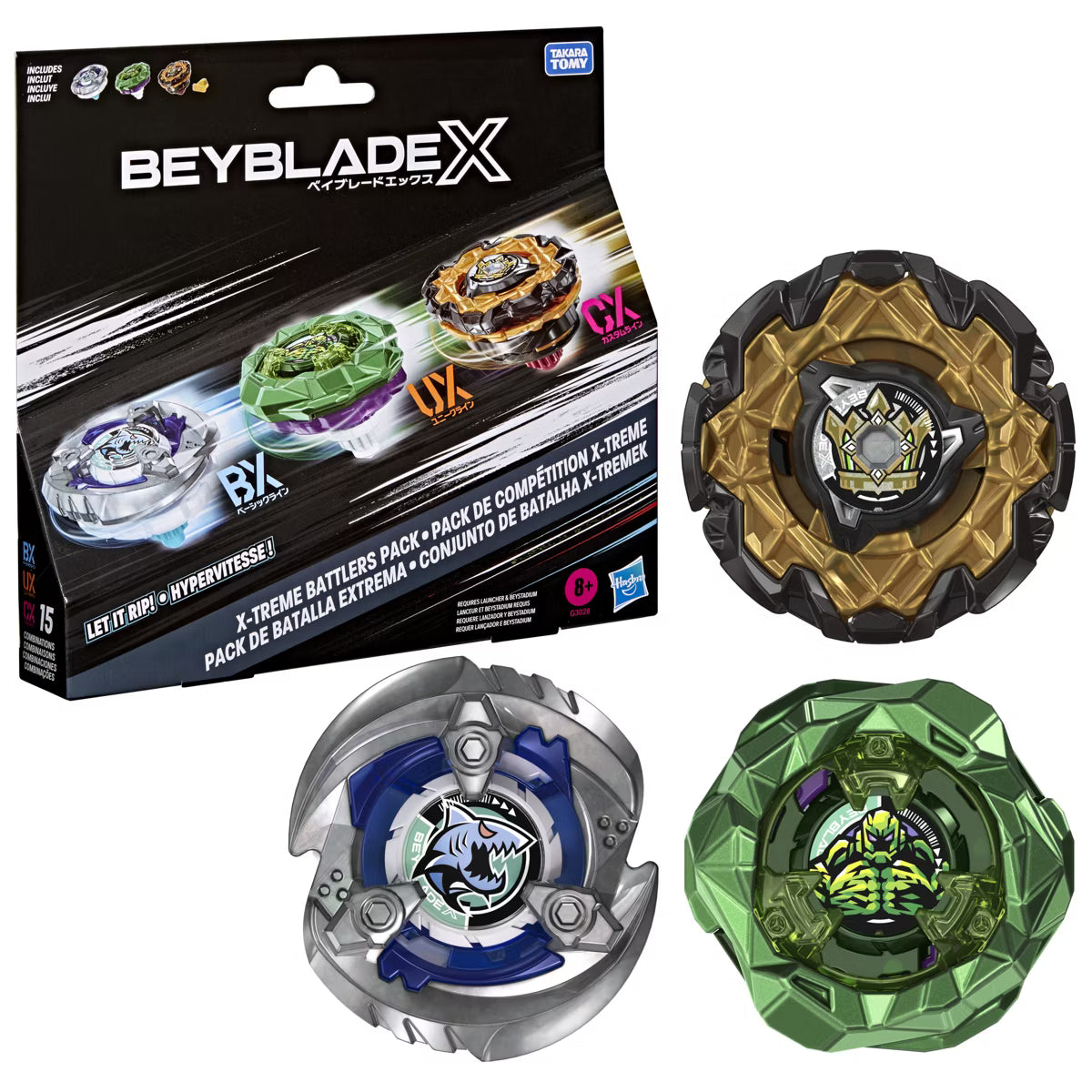 Beyblade X X-treme Battlers Pack Battle Tops