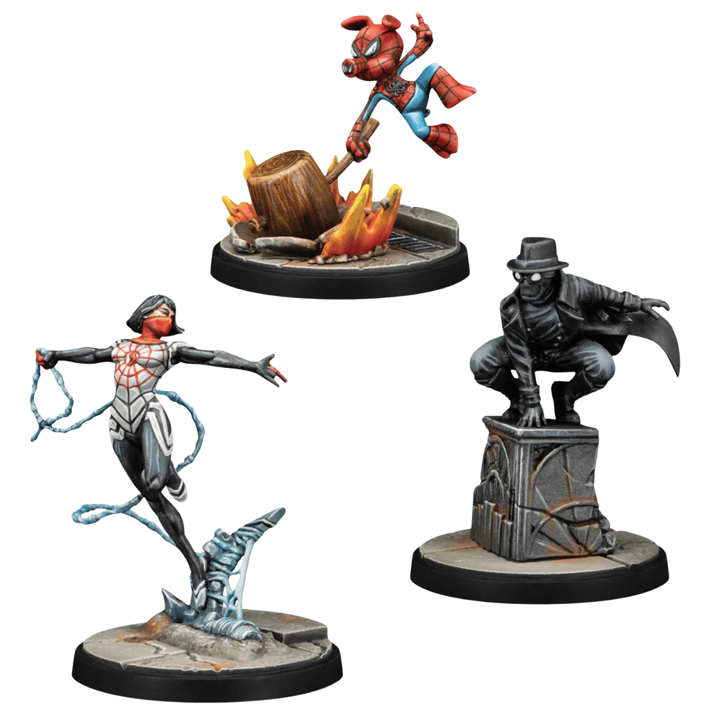 Marvel Crisis Protocol: Silk, Spider-Ham & Spider-Man Noir - Character Pack