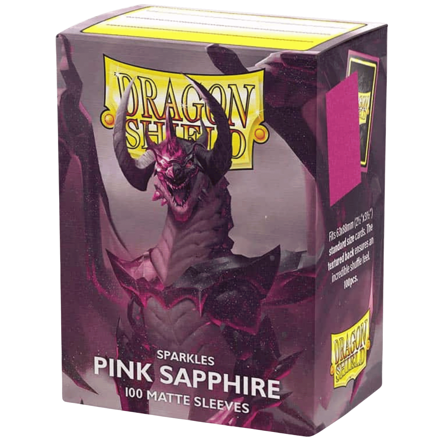 Dragon Shield: Matte Sleeves - SPARKLES PINK SAPPIRE (100ct)