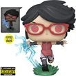 Boruto Sarada with Sharingan Glow-in-the-Dark Funko Pop! Vinyl Figure - Entertainment Earth Exclusive