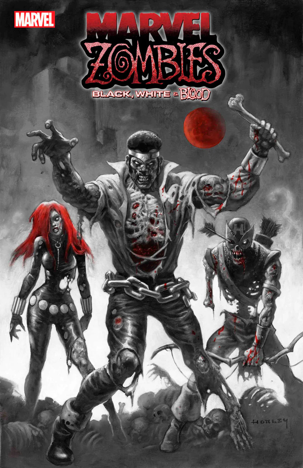 MARVEL ZOMBIES: BLACK, WHITE & BLOOD #3 ALEX HORLEY VAR