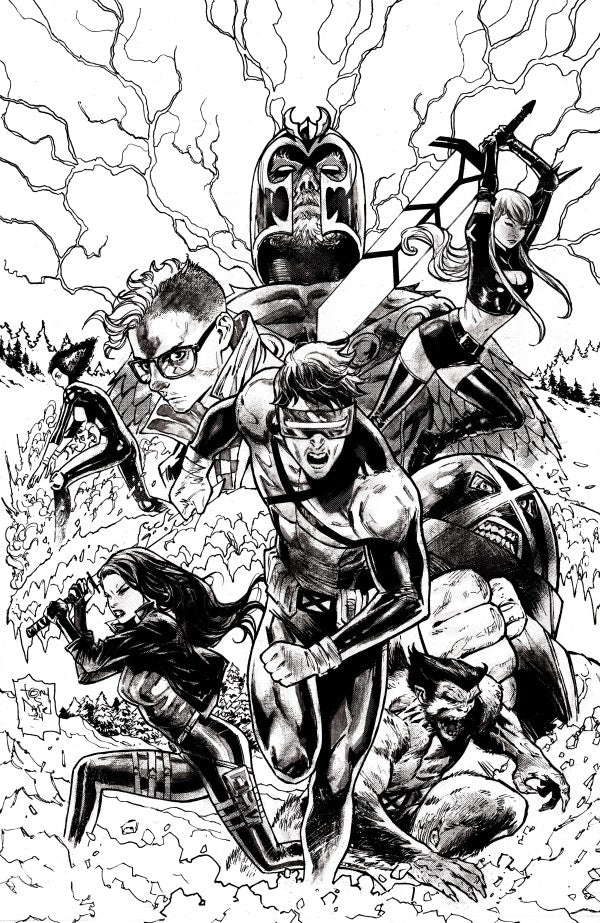 X-Men #1: SDCC 2024 Tony S. Daniel Black & White Previews Variant
