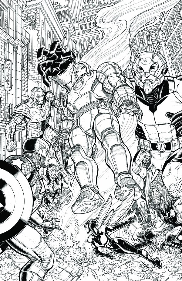 The Ultimates #2: SDCC 2024 Nick Bradshaw Black & White Previews Variant