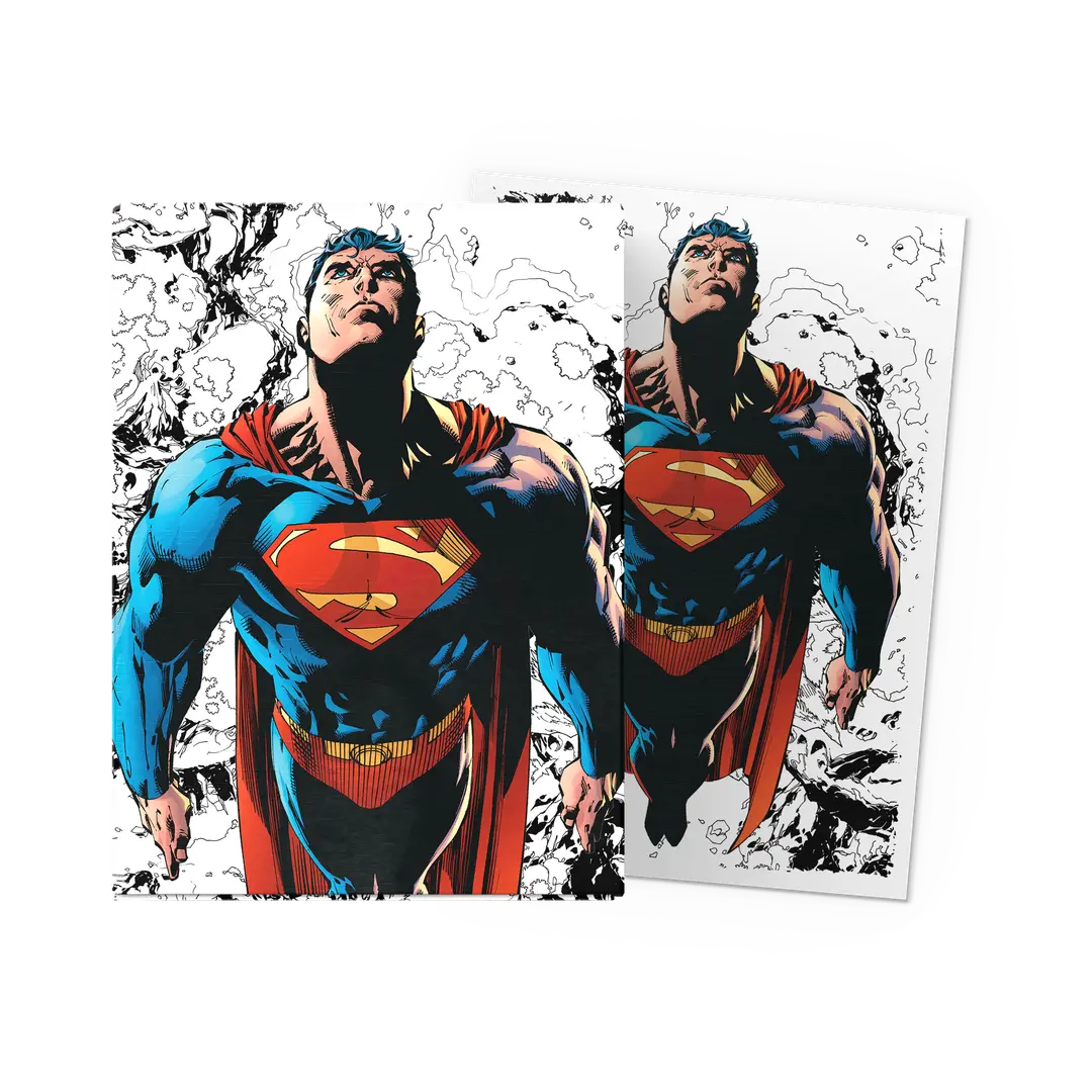 Dragon Shield Superman Core Full Art Matte Dual Art Sleeves (100-Pack) (Full Color Variant)