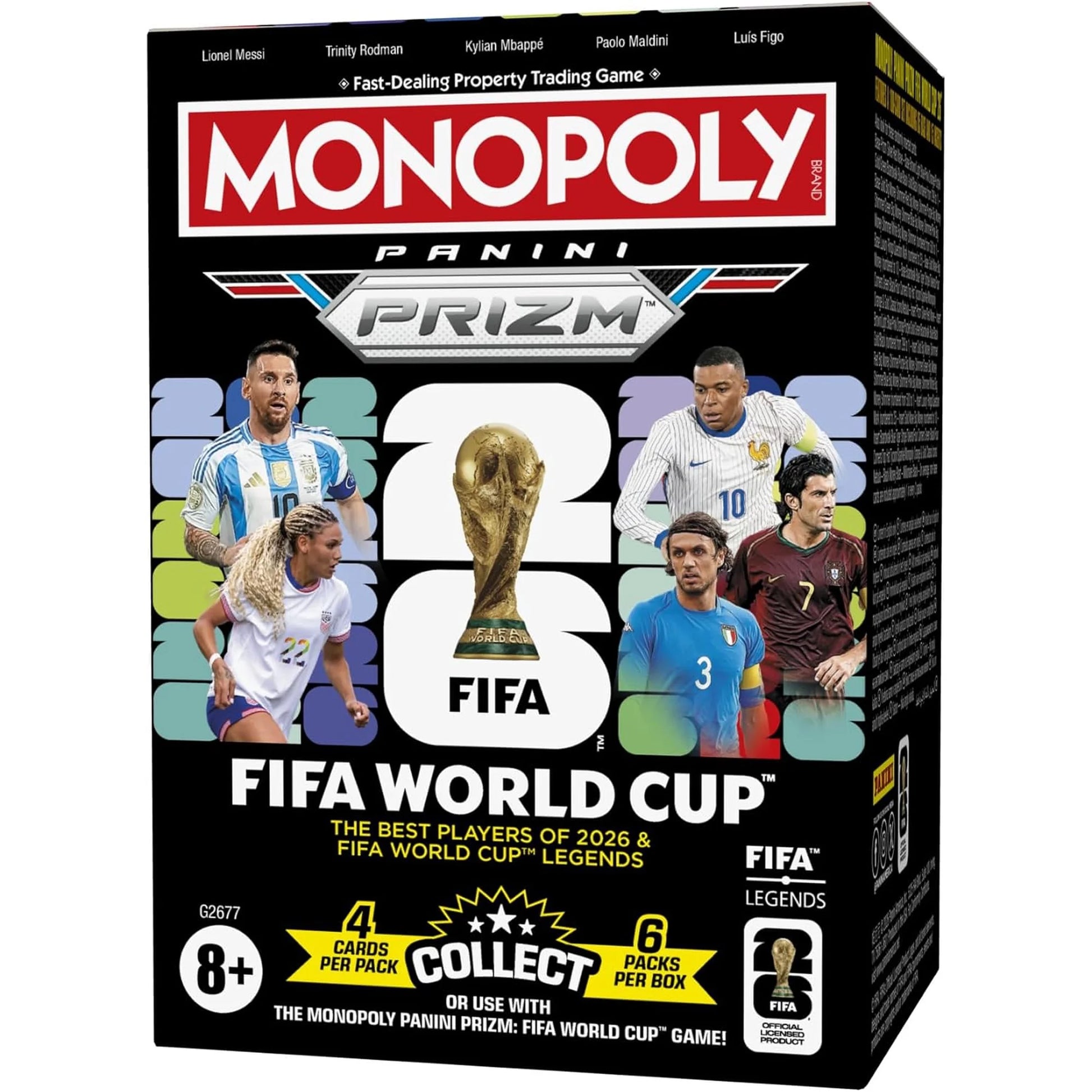 2026 Panini Prizm Monopoly FIFA World Cup 6-Pack Blaster Box