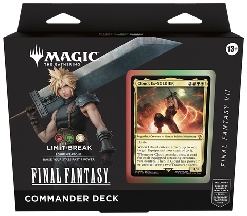 Magic: The Gathering - FINAL FANTASY Commander Deck - FINAL FANTASY VII Limit Break (Pre-order, Ships 6/13/25)