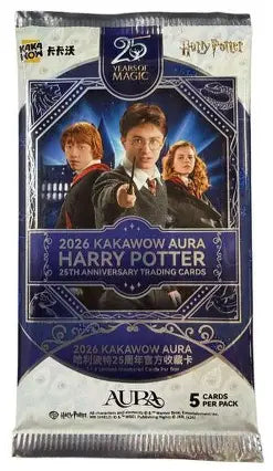 2026 Kakawow Harry Potter 25th anniversary trading cards pack