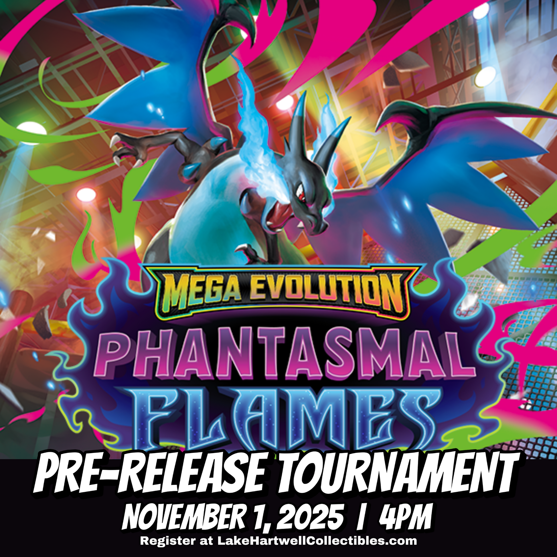 Pokemon PHANTASMAL FLAMES Flames Pre-release Tournament (11/1/25)