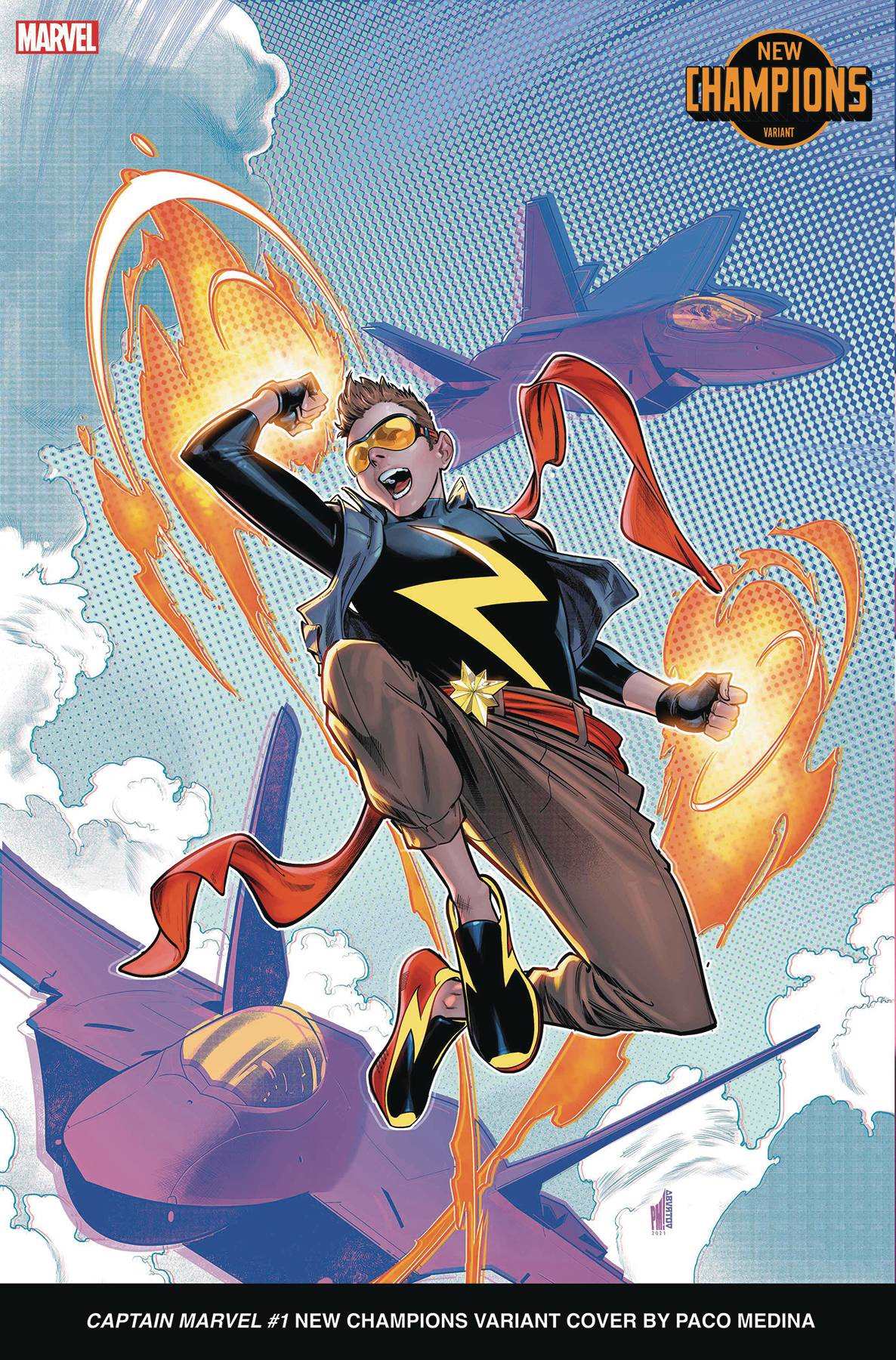 CAPTAIN MARVEL #1 PACO MEDINA NEW CHAMPIONS VAR