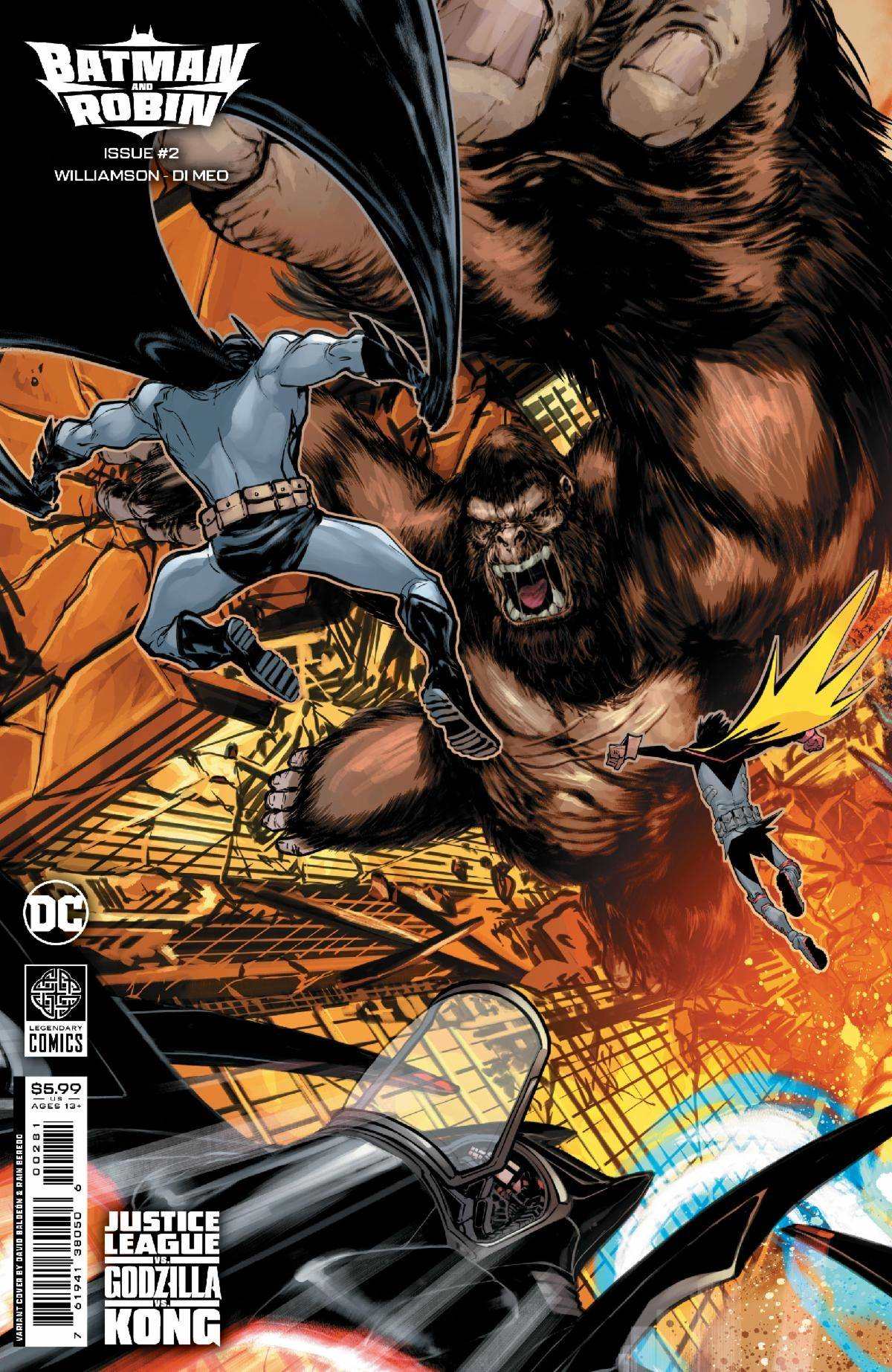 BATMAN AND ROBIN #2 CVR H BALDEON CONN JL GODZ KONG CSV