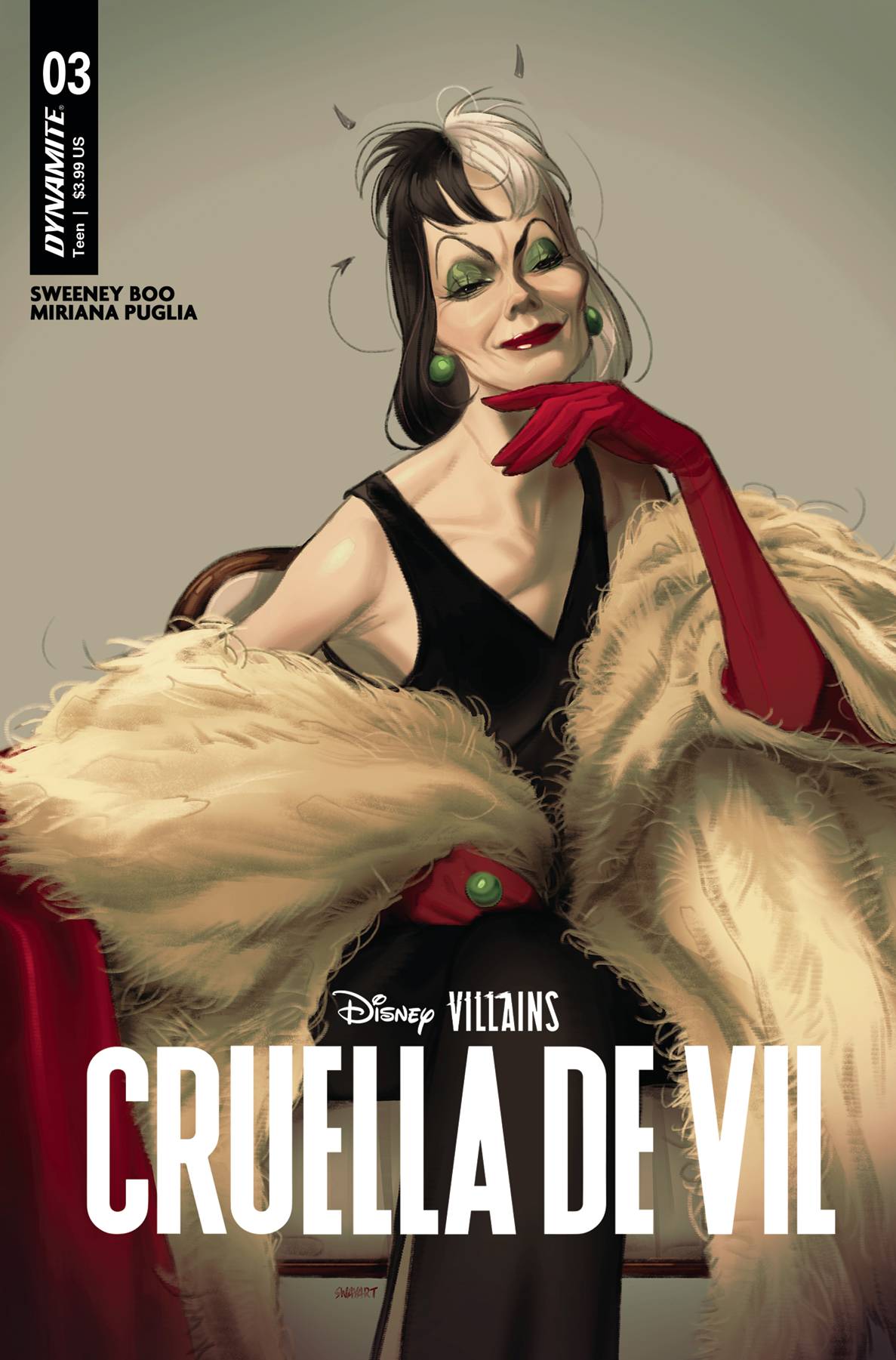 DISNEY VILLAINS CRUELLA DE VIL #3 COMIC BOOK CVR B SWAY