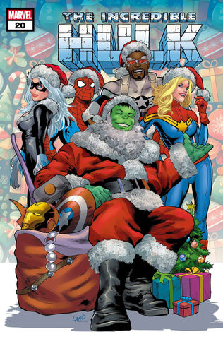 INCREDIBLE HULK #20 GREG LAND WINTER HOLIDAY VAR