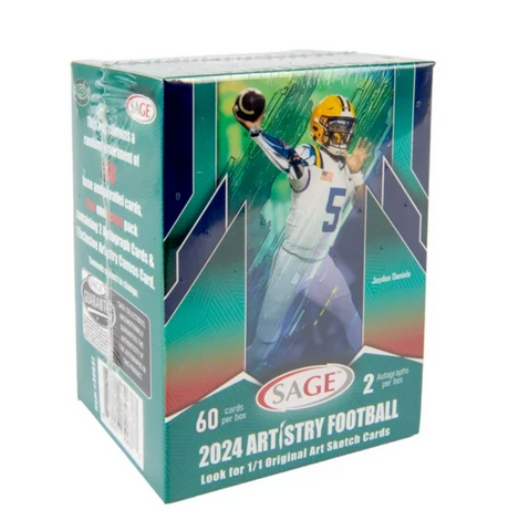 2024 Sage Football Artistry Football Blaster Box