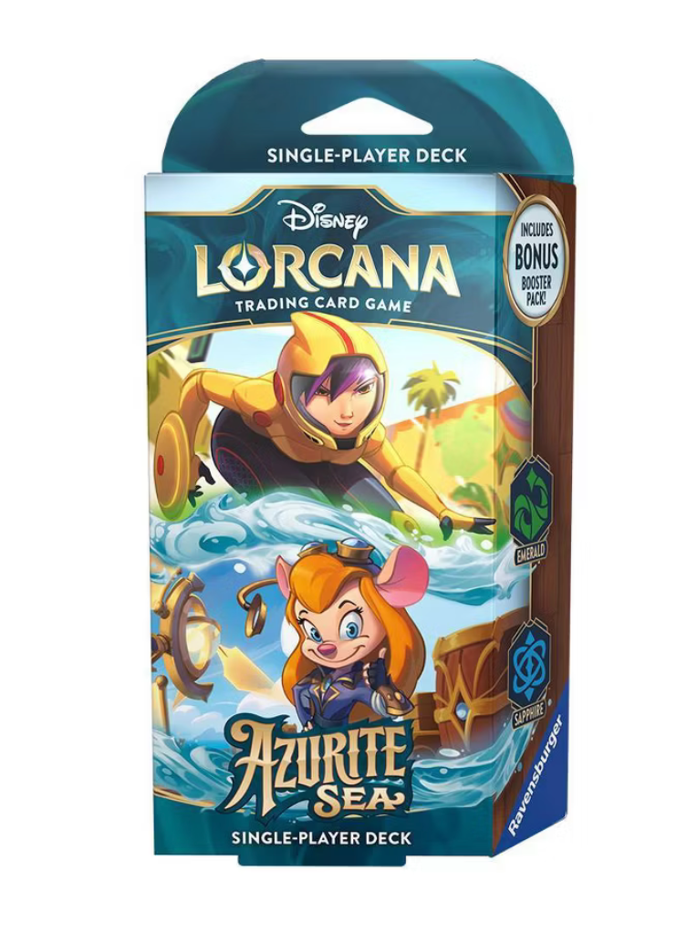 Disney Lorcana Trading Card Game: Azurite Sea Emerald and Sapphire Single-Player Deck
