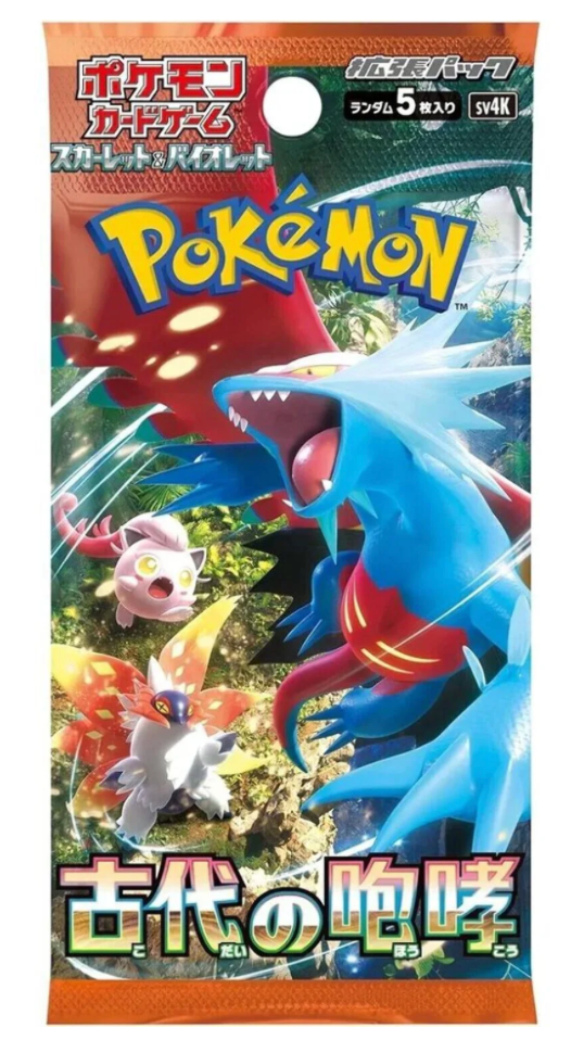 Pokemon Scarlet & Violet Ancient Roar Booster Pack (Japanese, SV4K)
