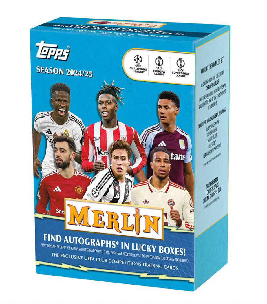 2024-25 Topps Merlin UEFA Soccer Blaster Box