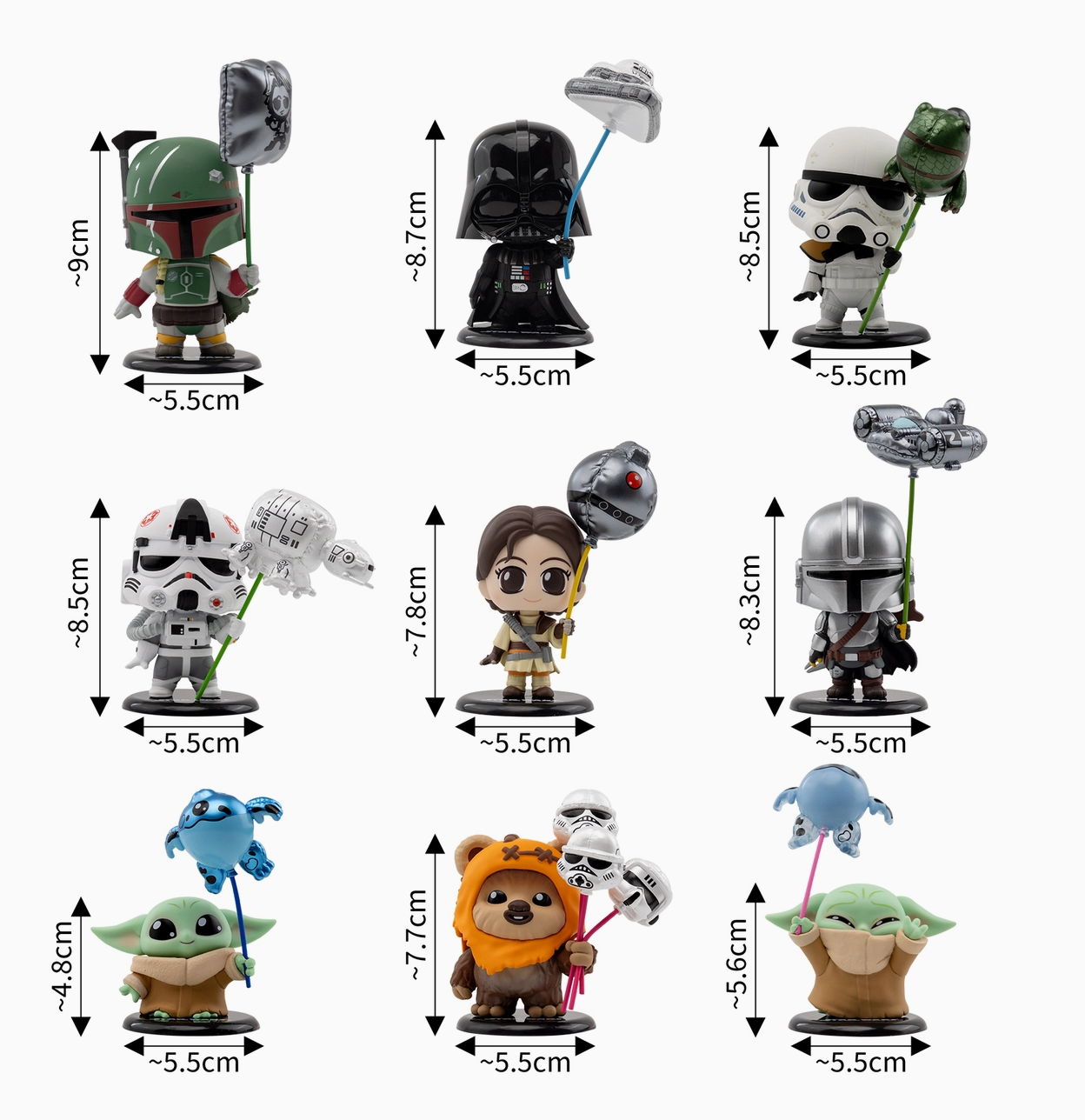 Hot Toys Cosbi Star Wars Balloon Cosbi Bobble-head Collection Blind Box