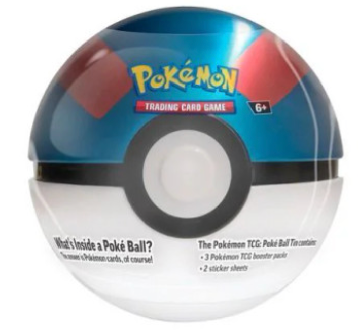 Pokemon TCG Poke Ball Sealed Booster Tin