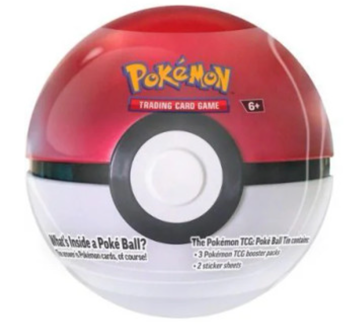 Pokemon TCG Poke Ball Sealed Booster Tin