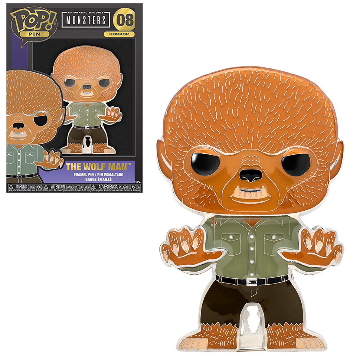 Universal Monsters The Wolfman Large Enamel Funko Pop! Pin